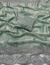Mikita Pure Fandy Chiffon Silk Embroidery Work Saree Wholesale Market In Surat